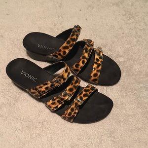 Vionic Animal Print Sandals
